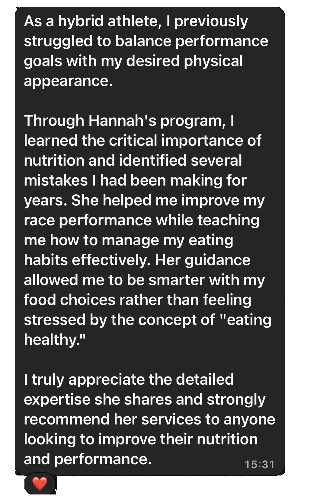 Client testimonial 19