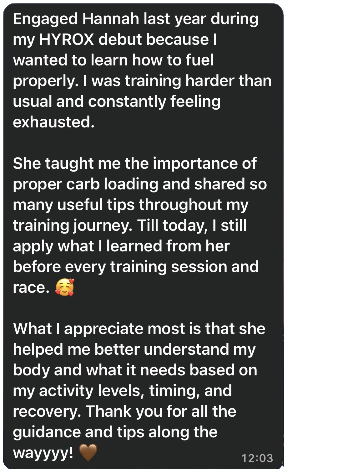 Client testimonial 20
