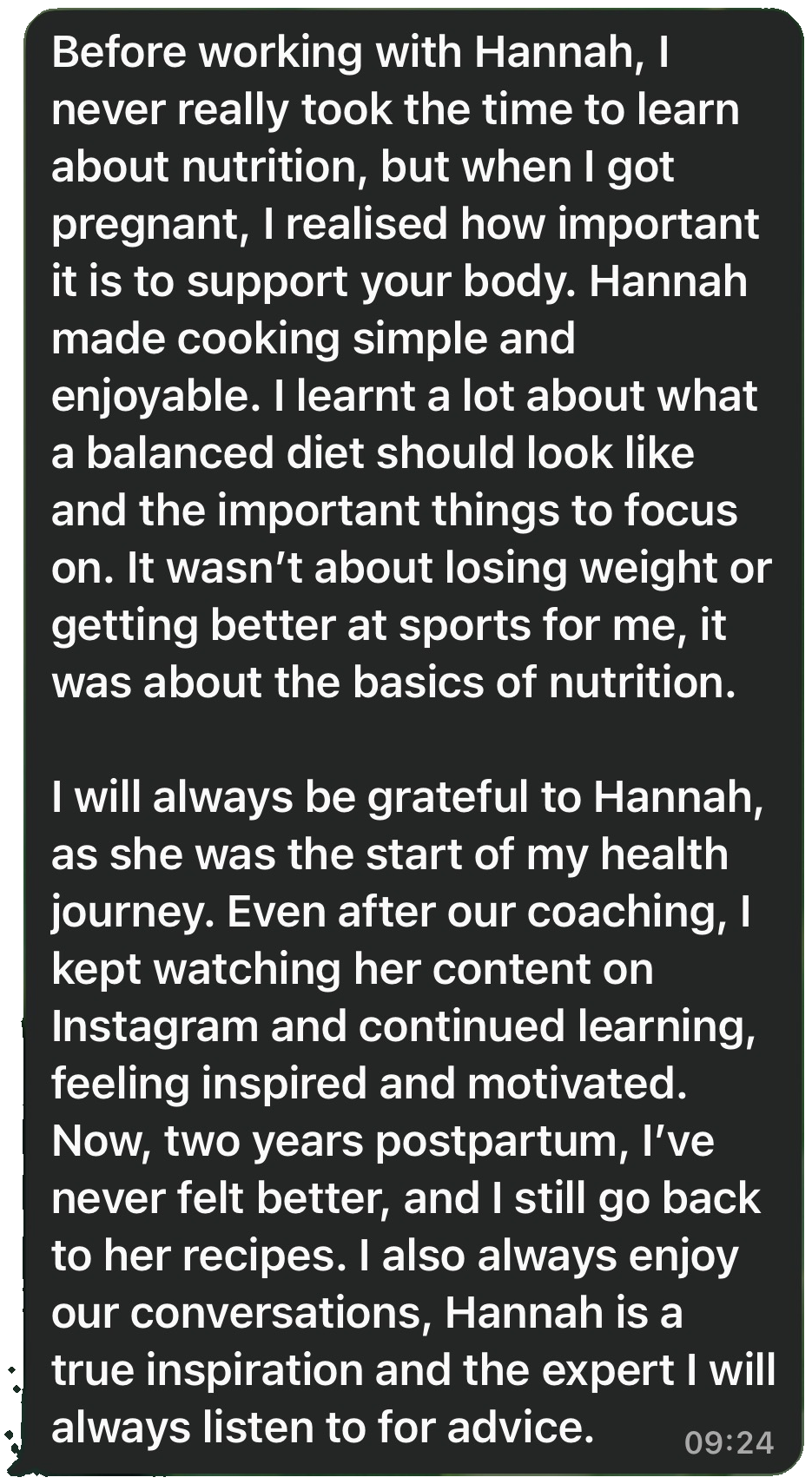 Client testimonial 7
