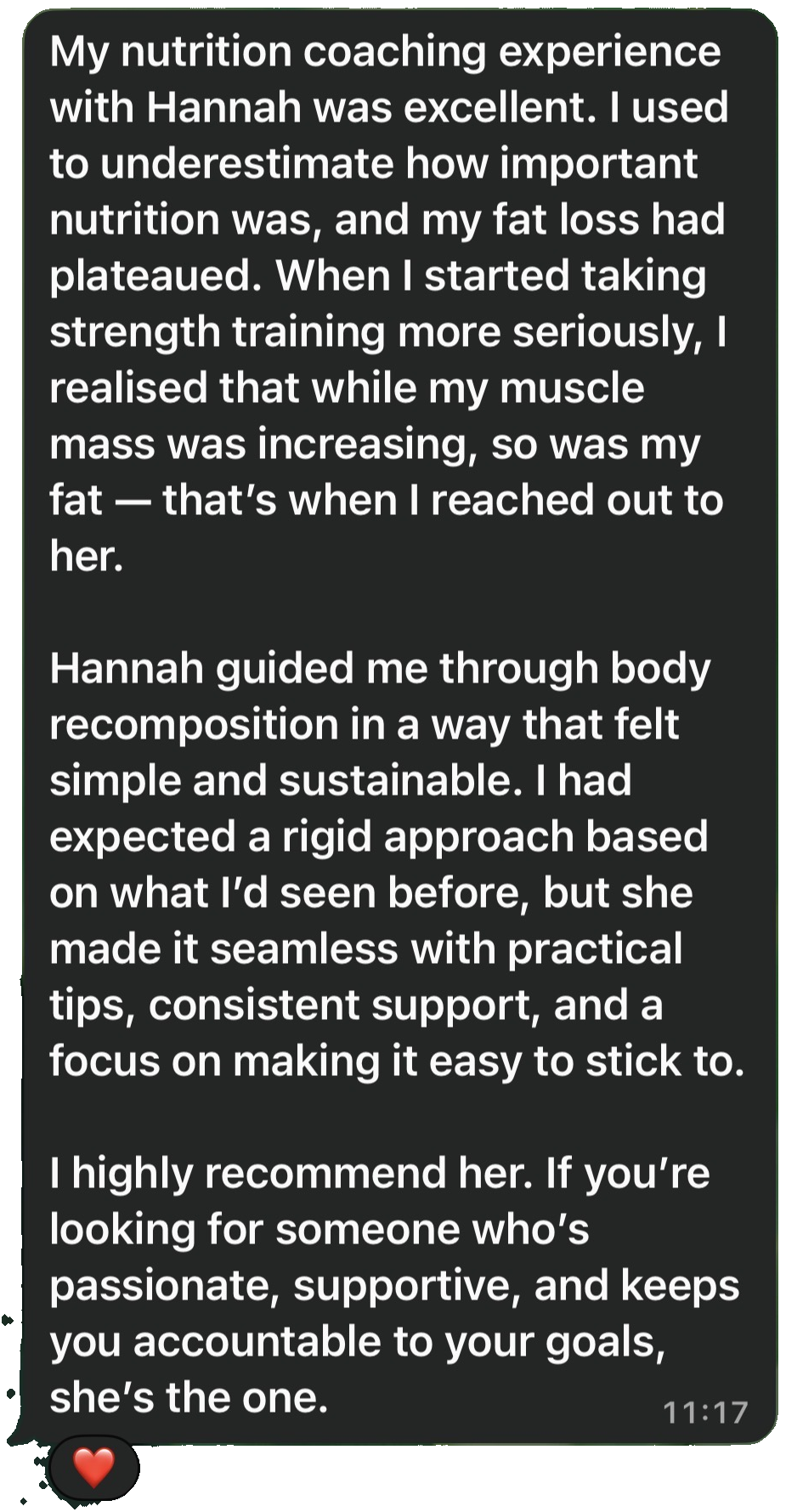 Client testimonial 8