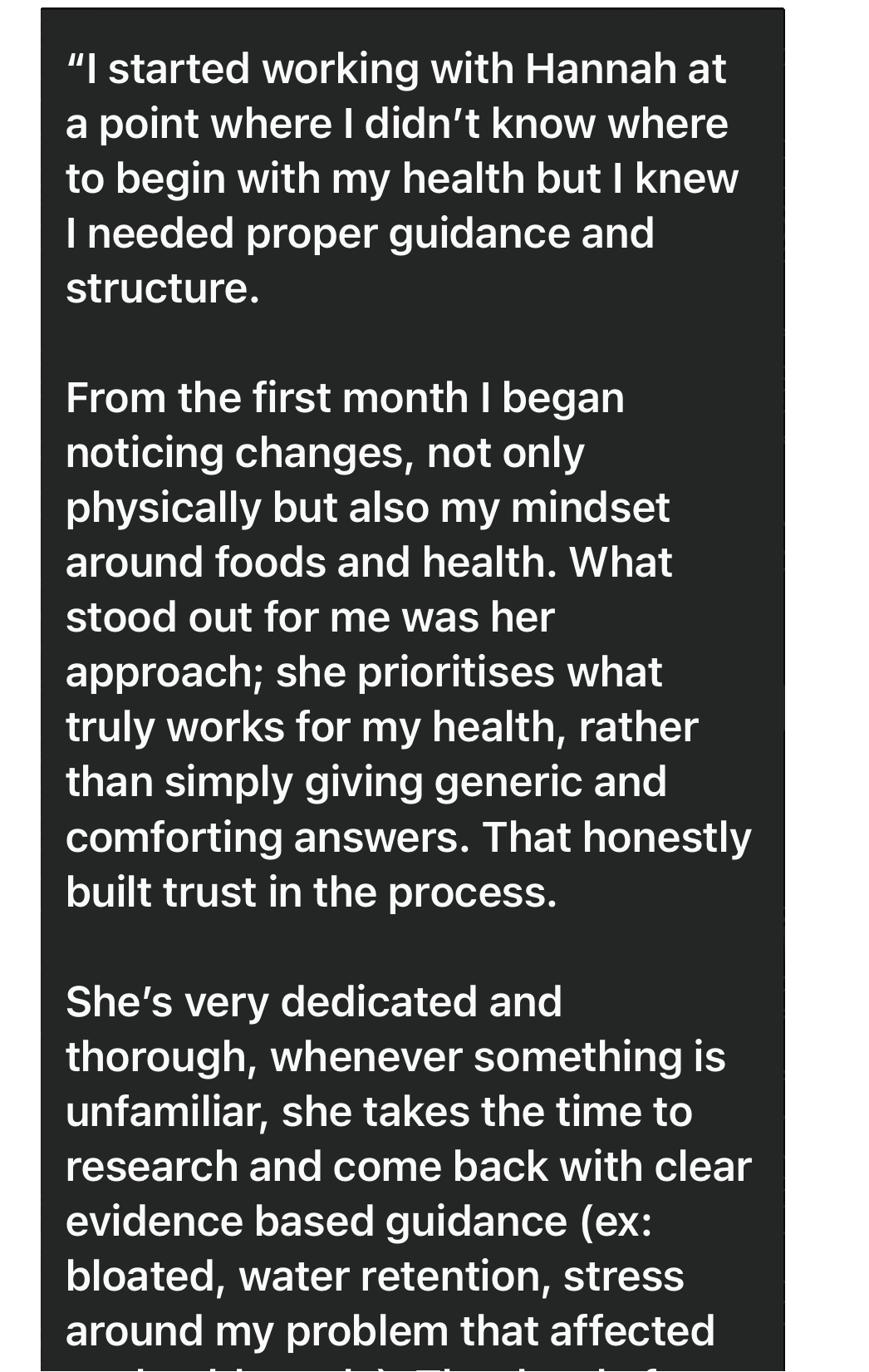 Client testimonial 9
